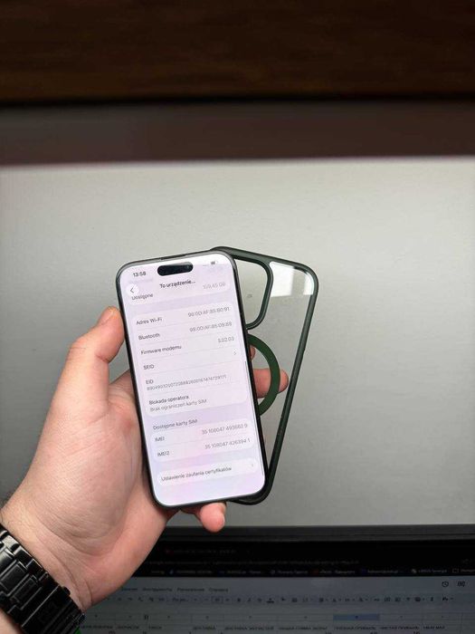 Apple iPhone 15 Pro Black TItanium idealny 128gb pamieci