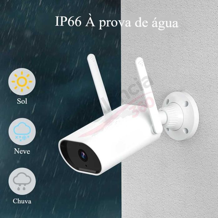 Kit Videovigilância 4 Câmaras + NVR WiFi 3MP FullHD Exterior