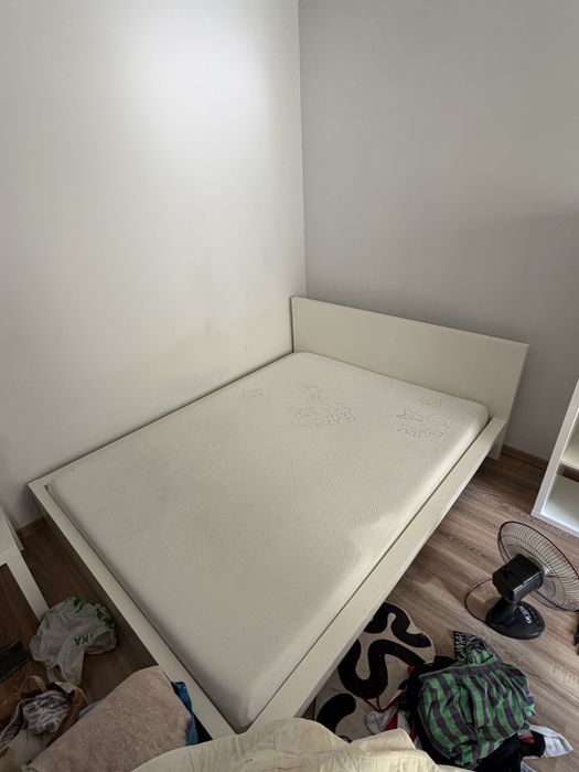Łóżko z materacem ikea MALM 160x200