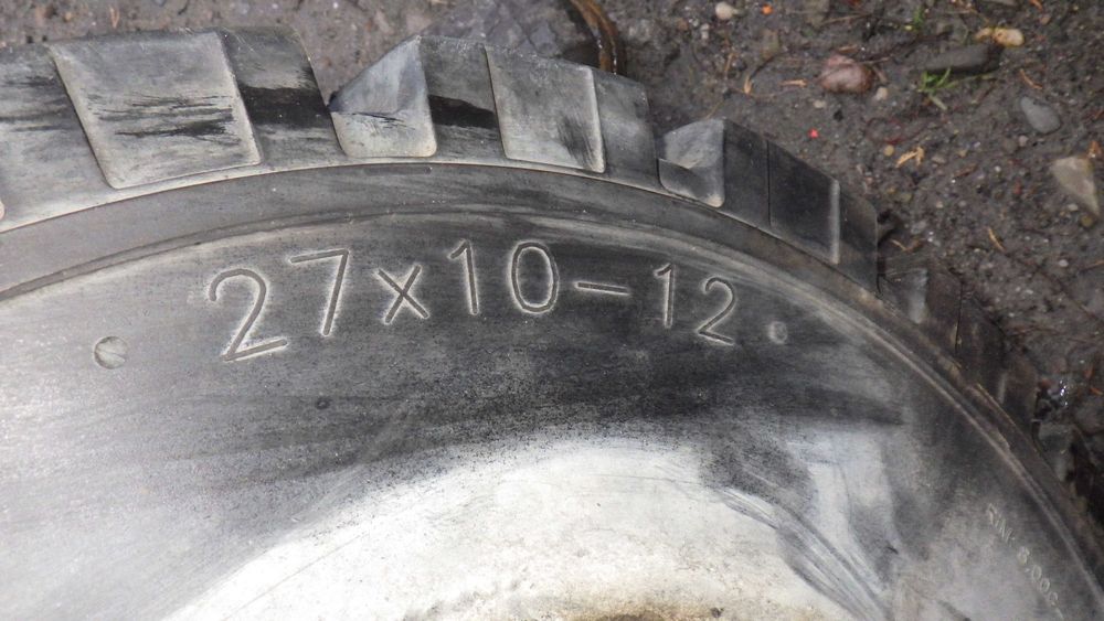 27x10.12 Cali ,Koła ,Koło Wózek Widłowy -Widlak Kola Wzmacniane Pelne