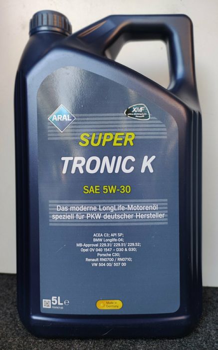 ARAL SuperTronic K 5W30 (4л./5л.) Моторное масло Подбор фильтров
