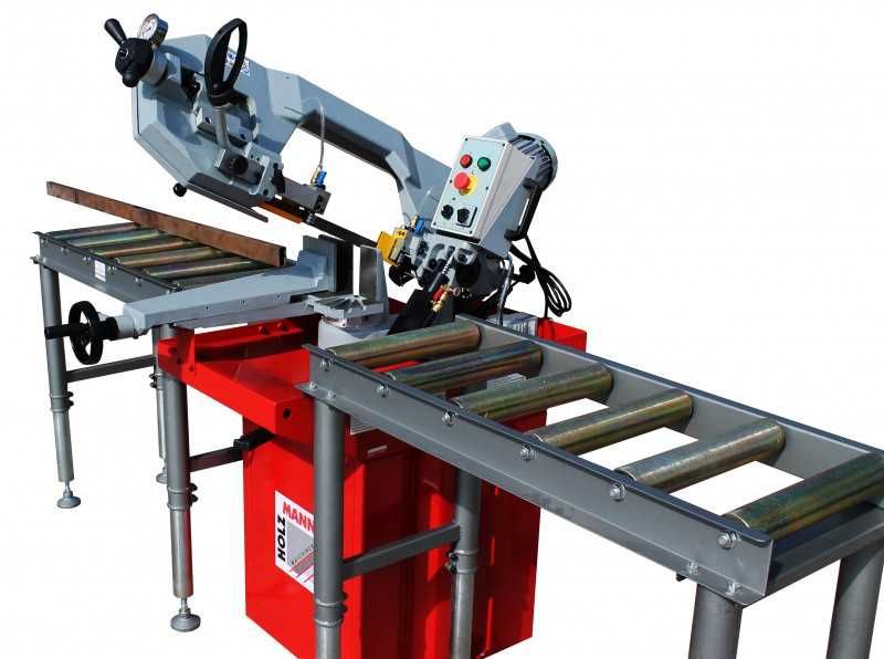 Piła taśmowa taśmówka przecinarka metalu stoły podajnik stół roboczy