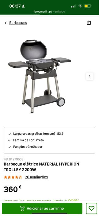 Grelhador como novo