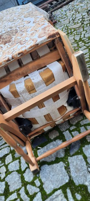 Fotel bujany lata 50 60 PRL