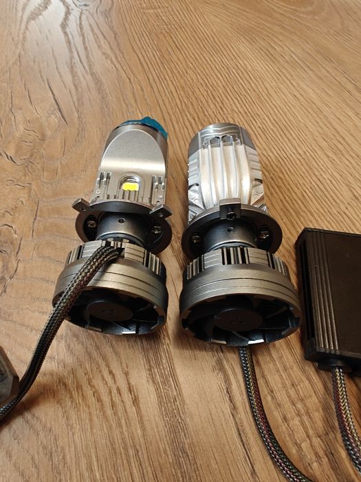 Rayton S5 Pro H4 120w. Світлодіодні міні лінзи мини линзы. Комплект