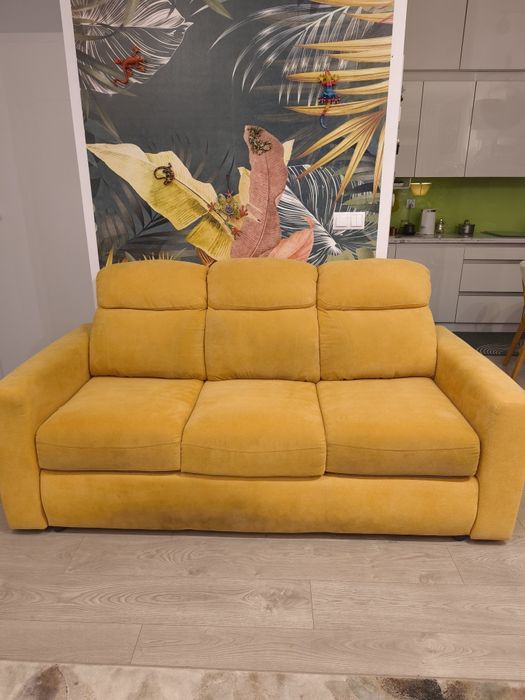 wygodna sofa z funkcją spania do salonu