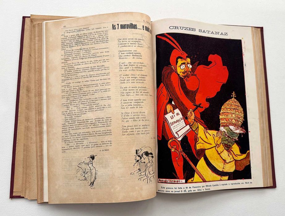 1911, A SÁTIRA – Revista humorística de caricaturas. Rara!