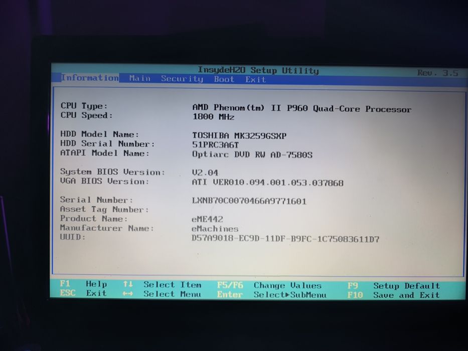 Acer Emahines e442/e729z