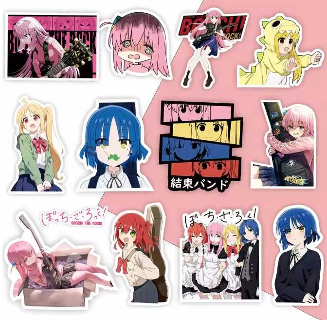 Wlepy naklejki 25szt. anime「Bocchi the Rock!」