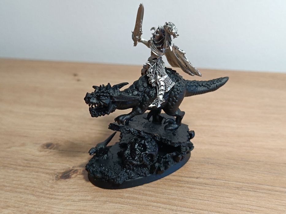 Warhammer Dark Elf Elves Malus Darkblade i Sorceress on Cold One