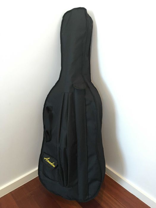 Violoncelo 3/4 – Estado Impecável + Estojo + Arco + Acessórios