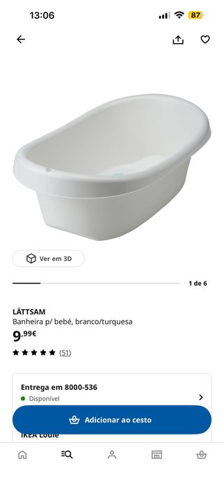 Trocador com cestos e banheira