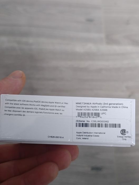 Słuchawki AirPods 3 Nowe