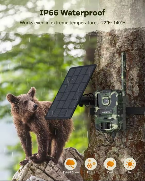 NOVAS última unidade Mini Camera de caça com painel solar