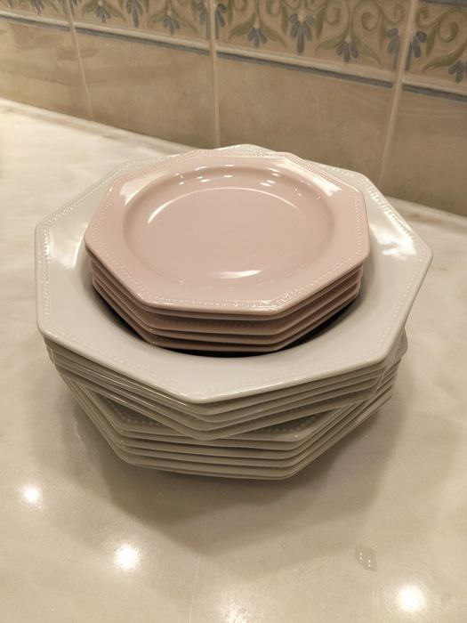 Pratos octogonais antigos Vista Alegre