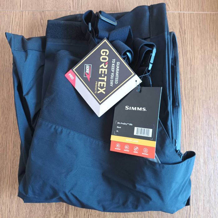 Simms wędkarskie ogrodniczki M's ProDry Bib Gore-Tex Pro roz. XL