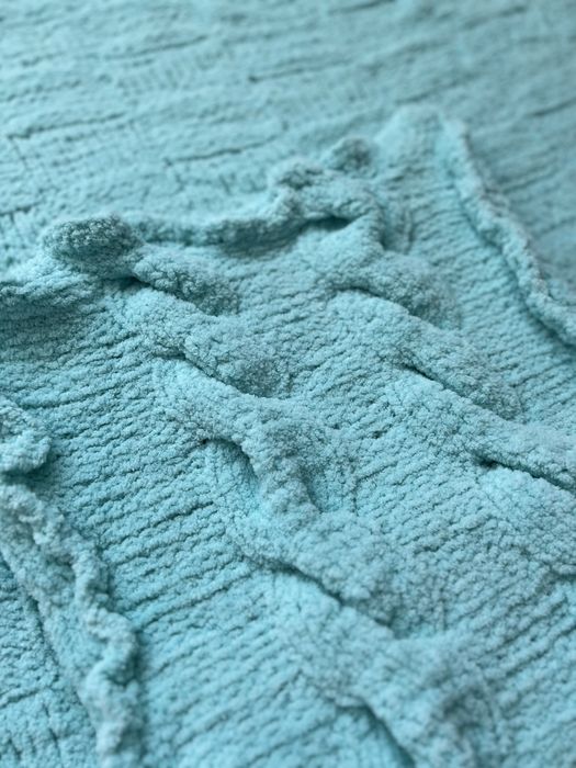 Плюшевий плед ручної роботи