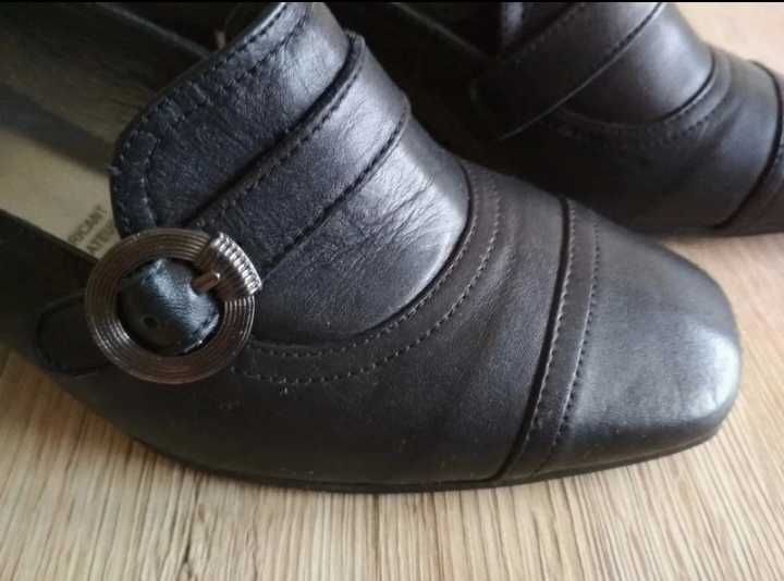 Półbuty czółenka skóra naturalna 35/36 Nowe