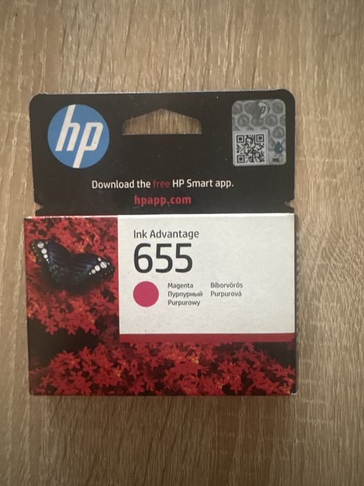 Tusz HP 655 Magenta /różowy Oryginalny