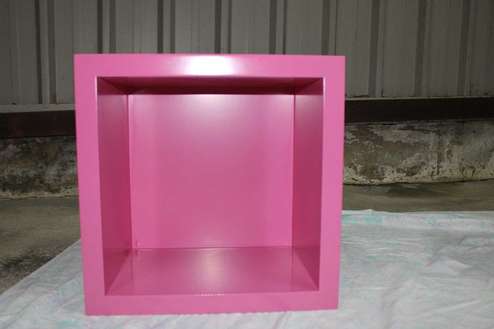 Cubos decorativos de arrumação – branco e rosa