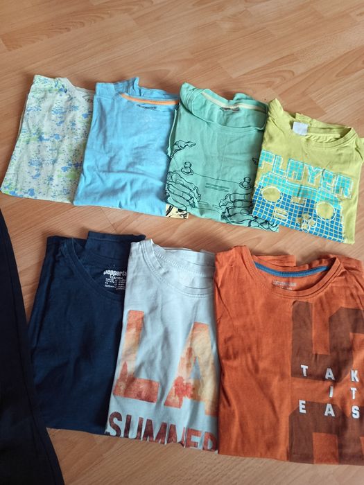 Zestaw ubrań 158 Nowa kurtka wiosenma i 2 nowe bluzki Minecraft+ używa