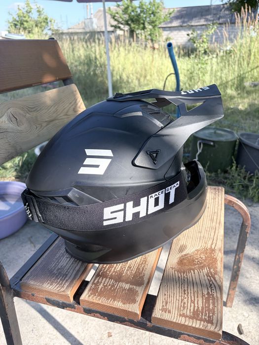 Мото Шлем Shot Lite Solid, кросс, эндуро, шолом