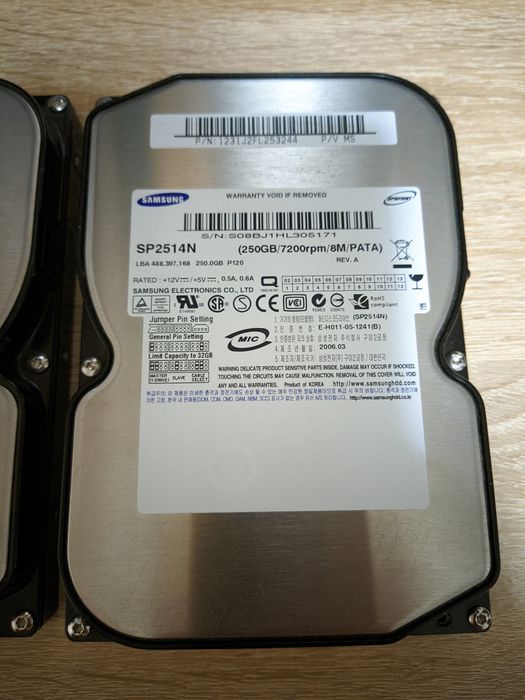Жорсткий диск HDD Samsung IDE PATA 250GB