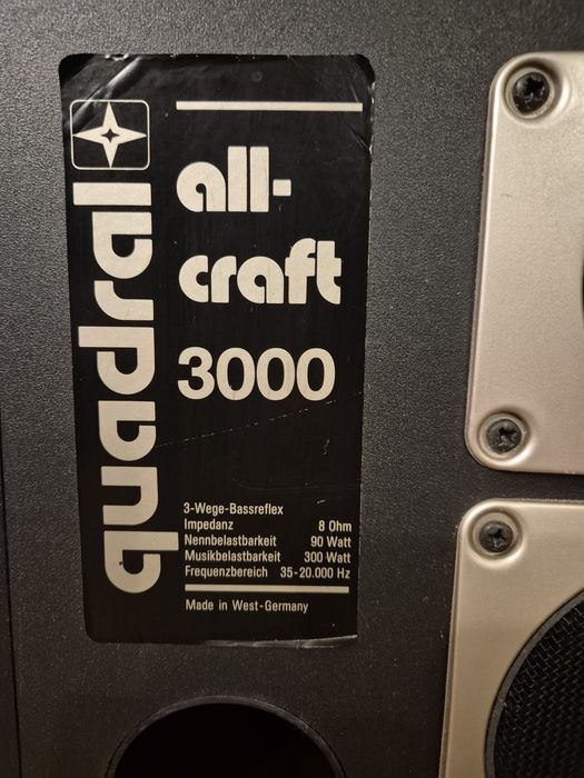 Kolumny podłogowe Quadral all-craft 3000