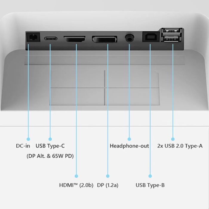 Монитор  белый Монітор 27" MSI Modern MD272QXPW