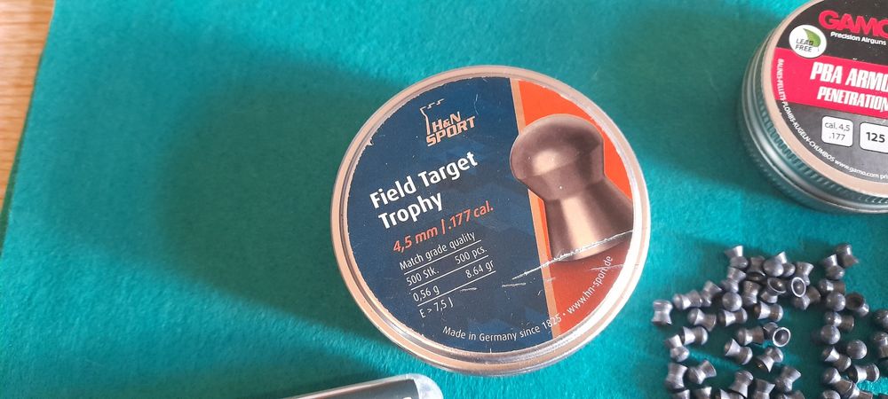 Chumbos calibre 4.5mm da H&N JSB e Gamo