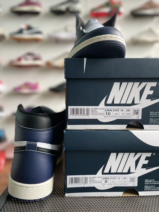 Оригінал!Кросівки Air Jordan 1 Retro High OG Midnight Navy(DZ5485-401)