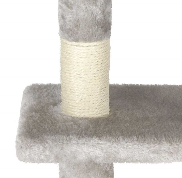NOWY Drapak dla Kota 108 cm | 4 Poziomy | Budka + Legowisko Słupek