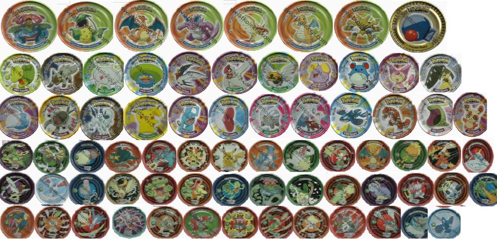 50/50 pokemon metal tazos tazo folia