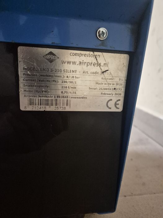 Kompresor bezolejowy Airpress LMO 5-210 SILENT