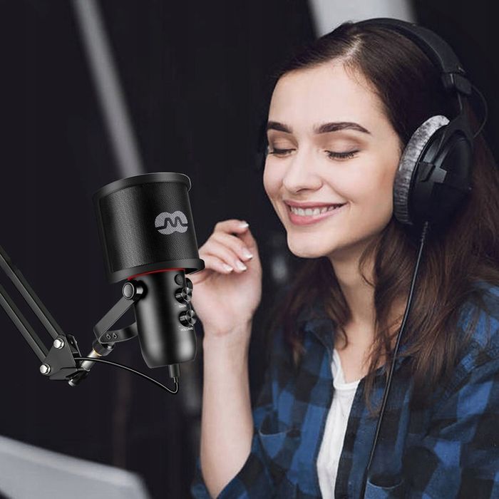 mozos mkit-gx mikrofon ze statywem następca mkit-700pro v2 do komputera