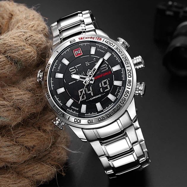 Чоловічі годинники Naviforce 9093 Savonna Silver