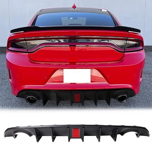 Диффузор на задний бампер Dodge Charger накладка на бампер юбка губа