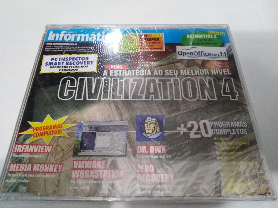 Exame informática 7 Cds + Revista Informática fácil  Novos