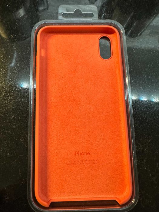 Capa APPLE iPhone XS Max Silicone Laranja