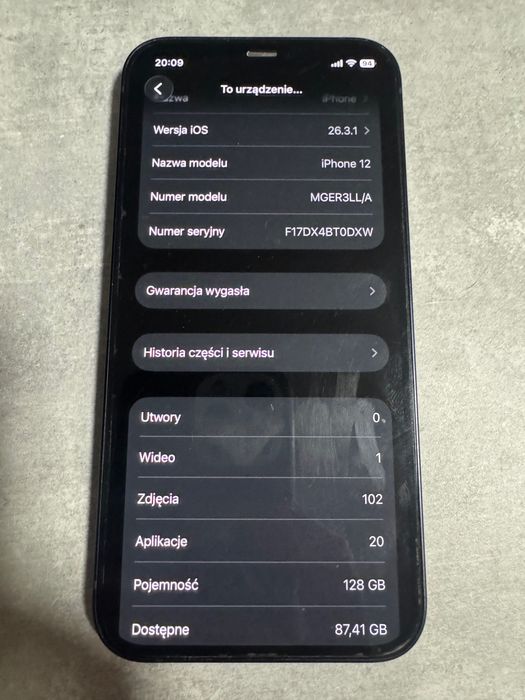 Iphone 12 z nową bateria