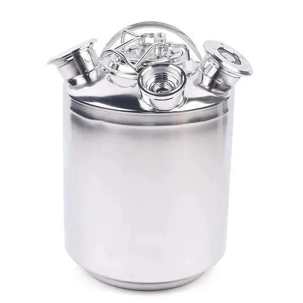 Промивочний  бачок для пива, новий на 3 фітинга, 10л