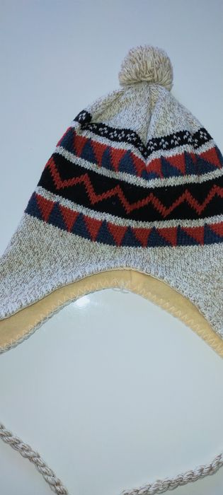 Czapka uszatka ocieplana polarkiem zimowa 50 54
