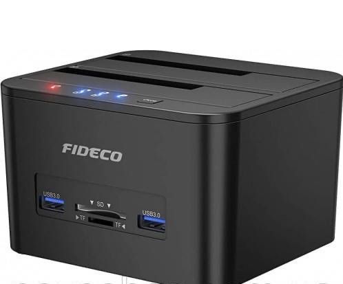 Док-станція FIDECO YPZ04-S2HC для HDD/SSD 2.5/3.5 SATA USB 3.0