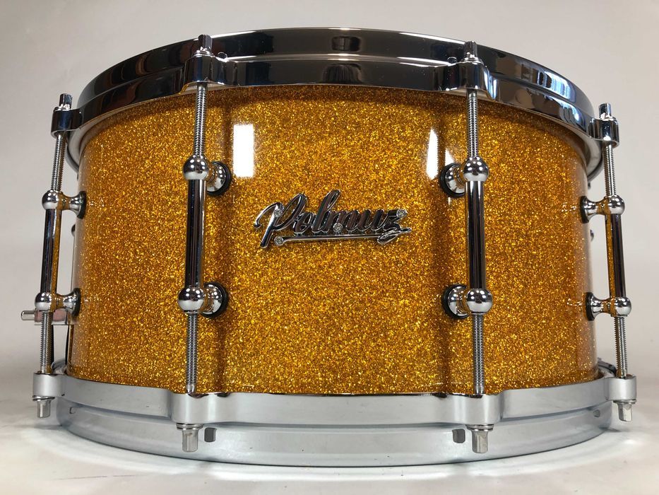 Polmuz Maple Snare 14" x 6,5" | Gold Sparkle | Die-Cast | 10 Lugs