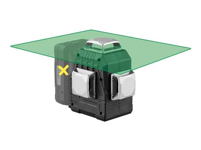 Nível de laser de linha cruzada Parkside 20 V