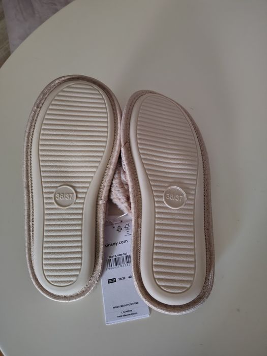 Nowe damskie kapcie roz 36/37 Sinsay