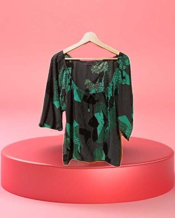 Elegancka plisowana bluzka damska, rozm.M/L