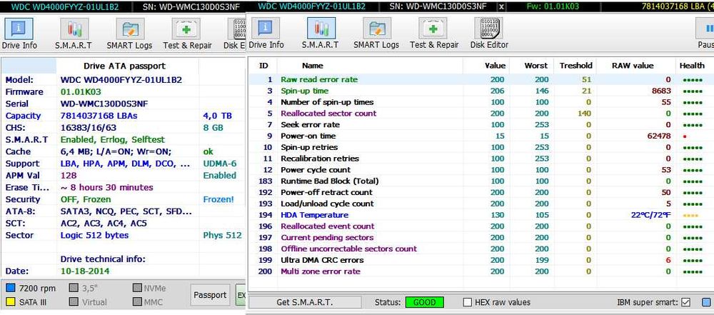 Жорсткий диск WD4000FYYZ 4Tb