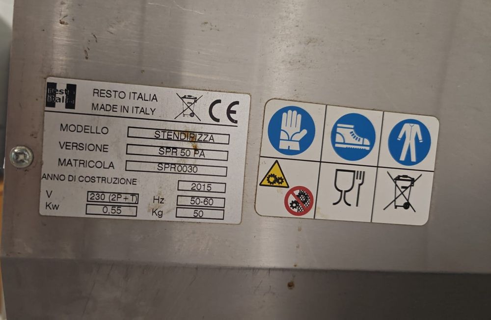 Resto Italia  Wałkownica Do Ciasta Smr50 Wałki Równoległe.