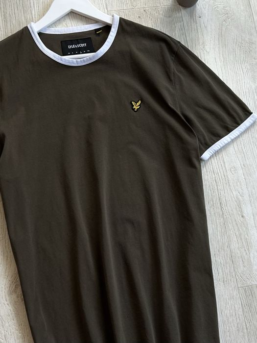 Lyle And Scott Logo Tee Shirts Футболка оригінал оригинал опт & хаки камо Military